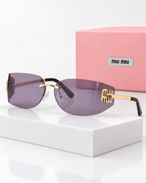 Miu Miu Lentes de sol Envolvente sin Marco - vista 3