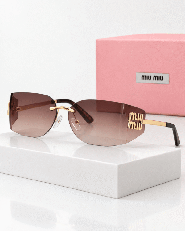 Miu Miu Lentes de sol Envolvente sin Marco - vista 6