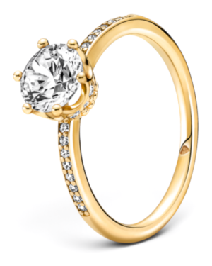 Pandora Anillo Solitario Corona Reluciente Dorado Pandora Anillo Solitario Corona Reluciente Dorado | envío gratis a todo Chile