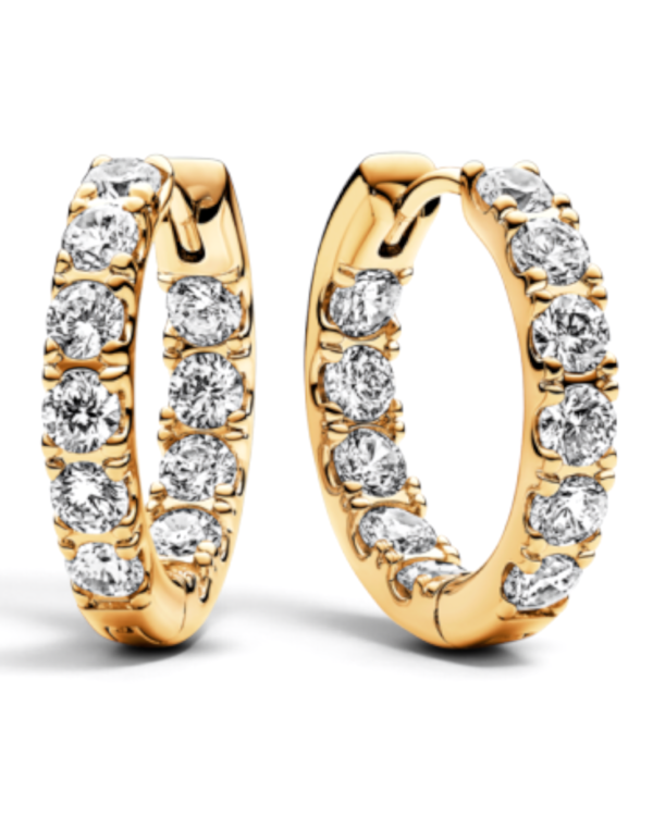 Pandora Aros Argolla Eternidad Hilera Brillante Dorados Pandora Aros Argolla Eternidad Hilera Brillante Dorados | envío gratis a todo Chile