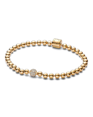 Pandora Brazalete de Cuentas y Pavé Dorado Pandora Brazalete de Cuentas y Pavé Dorado | envío gratis a todo Chile