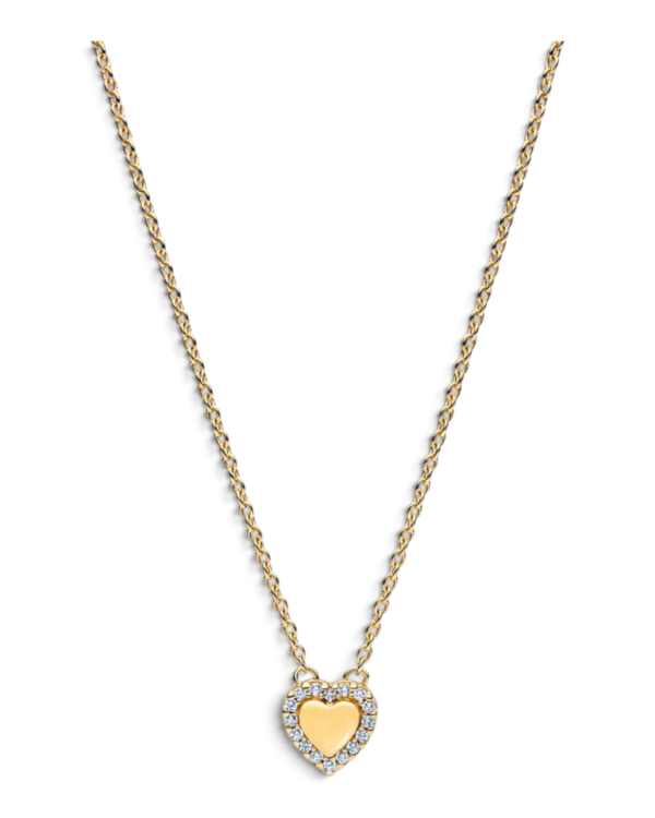 Pandora Collar Corazón con Halo Dorado Pandora Collar Corazón con Halo Dorado | envío gratis a todo Chile