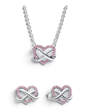 Pandora Conjunto Corazón Infinito Rosa Brillante Plateado Pandora Conjunto Corazón Infinito Rosa Brillante Plateado | envío gratis a todo Chile