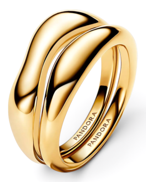 Pandora Set de 2 Anillos Forma Orgánica Dorado Pandora Set de 2 Anillos Forma Orgánica Dorado | envío gratis a todo Chile