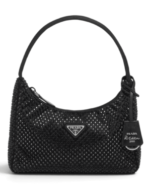 Prada Bolso Re-Edition 2000 Negro Brillante