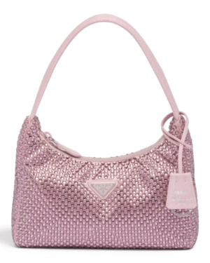 Prada Bolso Re-Edition 2000 Rosado Brillante