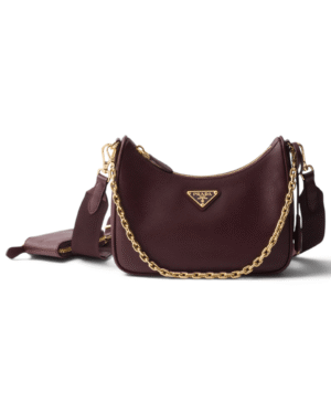 Prada Bolso Re-Edition 2005 Burdeo