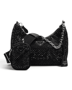 Prada Bolso Re-Edition 2005 Negro Brillante