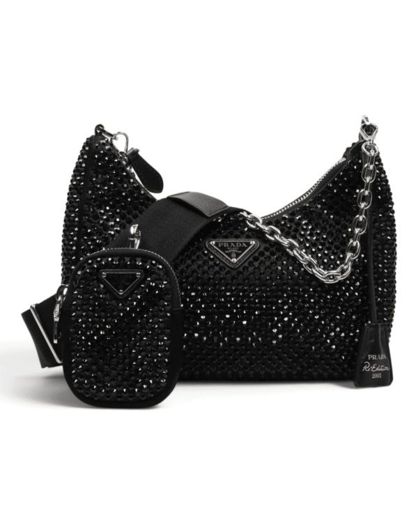 Prada Bolso Re-Edition 2005 Negro Brillante Prada Bolso Re-Edition 2005 Negro Brillante
