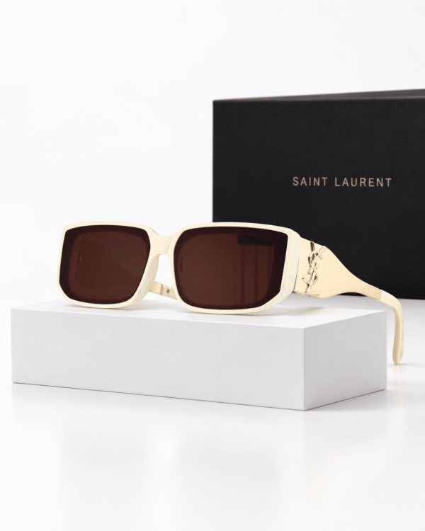 Saint Laurent Lentes de sol Rectangular con Patillas Anchas - vista 4 Saint Laurent Lentes de sol Rectangular con Patillas Anchas - vista 4