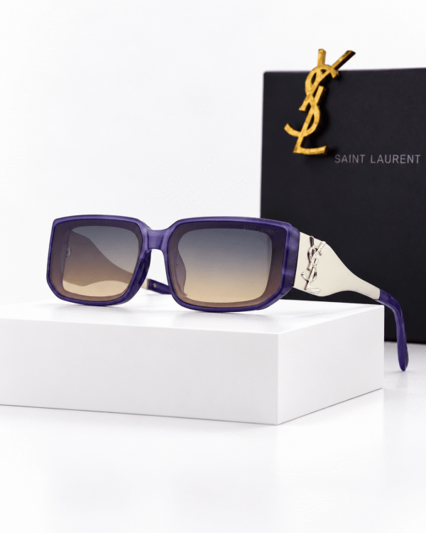Saint Laurent Lentes de sol Rectangular con Patillas Anchas - vista 5 Saint Laurent Lentes de sol Rectangular con Patillas Anchas - vista 5
