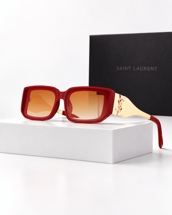 Saint Laurent Lentes de sol Rectangular con Patillas Anchas - vista 7 Saint Laurent Lentes de sol Rectangular con Patillas Anchas - vista 7