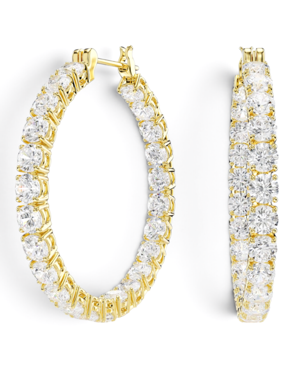 Swarovski Aros Argolla Matrix Dorados | envío gratis a todo Chile