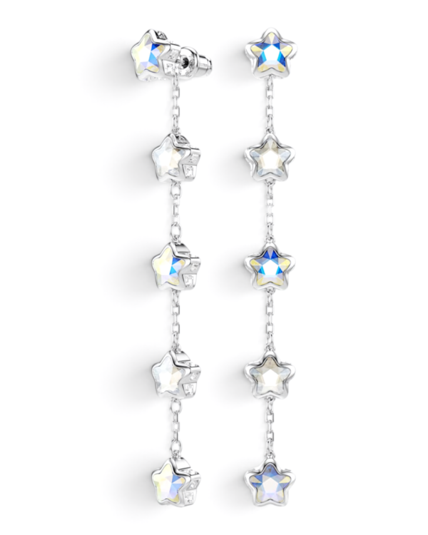 Swarovski Aros Chroma Estrellas Largos Plateados Swarovski Aros Chroma Estrellas Largos Plateados | envío gratis a todo Chile