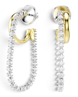 Swarovski Aros Hyperbola Plateados con Dorado Swarovski Aros Hyperbola Plateados con Dorado | envío gratis a todo Chile