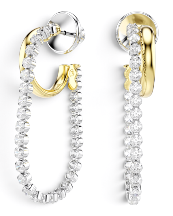 Swarovski Aros Hyperbola Plateados con Dorado | envío gratis a todo Chile