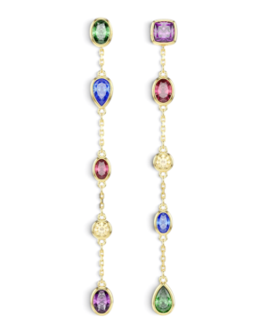 Swarovski Aros Largos Imber Multicolor Dorados Swarovski Aros Largos Imber Multicolor Dorados | envío gratis a todo Chile