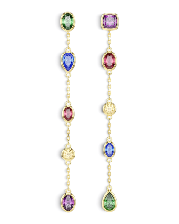 Swarovski Aros Largos Imber Multicolor Dorados Swarovski Aros Largos Imber Multicolor Dorados | envío gratis a todo Chile