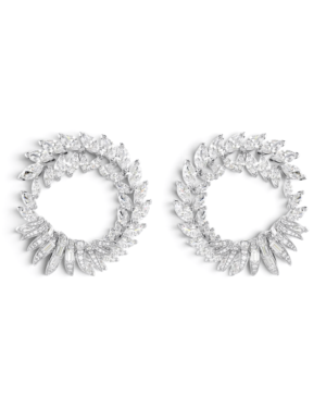 Swarovski Aros Mesmera Círculo de Hojas Plateados Swarovski Aros Mesmera Círculo de Hojas Plateados | envío gratis a todo Chile