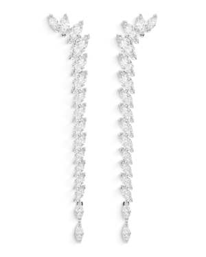 Swarovski Aros Mesmera Largos Marquesa Plateados | envío gratis a todo Chile