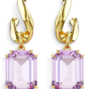 Swarovski Aros Millenia Colgantes Lila Dorado Swarovski Aros Millenia Colgantes Lila Dorado | envío gratis a todo Chile