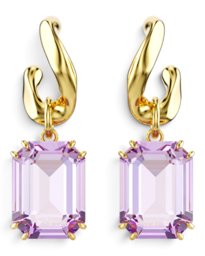 Swarovski Aros Millenia Colgantes Lila Dorado | envío gratis a todo Chile