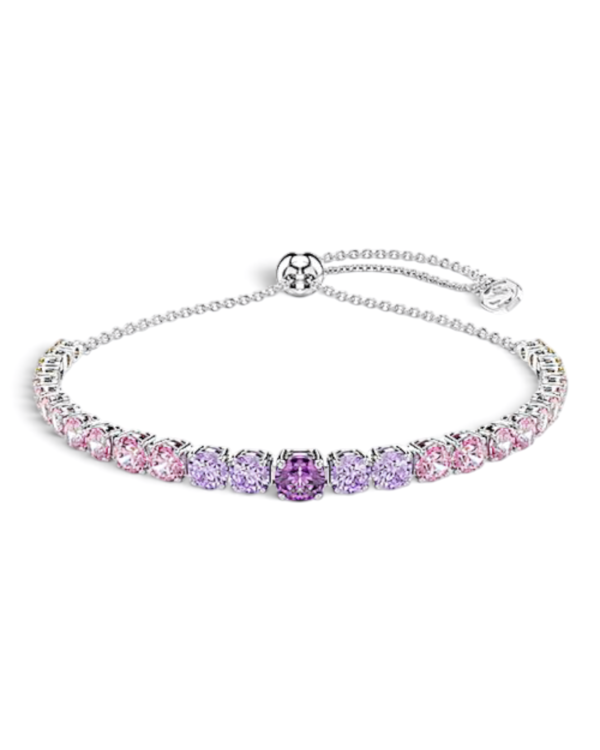 Swarovski Brazalete Matrix Degradado Rosa y Lila Plateado Swarovski Brazalete Matrix Degradado Rosa y Lila Plateado | envío gratis a todo Chile