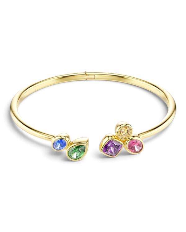 Swarovski Brazalete Rígido Abierto Imber Multicolor Dorado | envío gratis a todo Chile