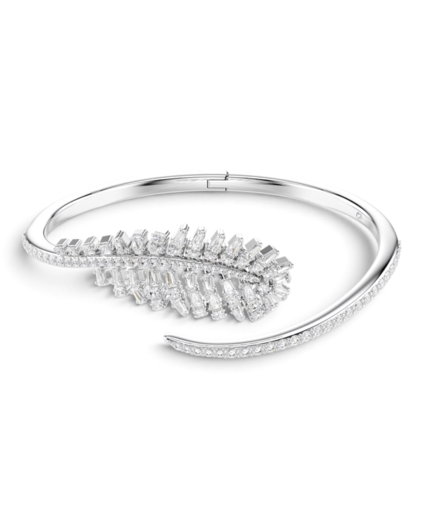 Swarovski Brazalete Rígido Abierto Vienna Pluma Plateado Swarovski Brazalete Rígido Abierto Vienna Pluma Plateado | envío gratis a todo Chile