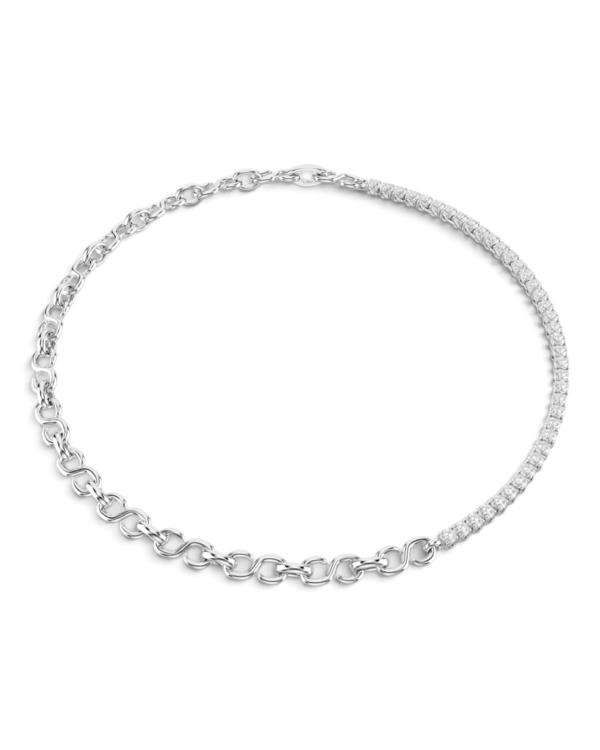 Swarovski Collar Matrix Eslabones en S Plateado Swarovski Collar Matrix Eslabones en S Plateado | envío gratis a todo Chile