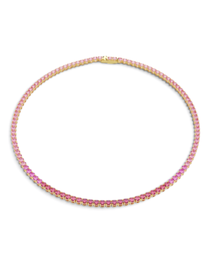 Swarovski Collar Matrix Tennis Rosa Dorado | envío gratis a todo Chile