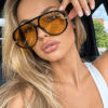 Tom Ford Lentes de sol Aviador Oversize - vista 3