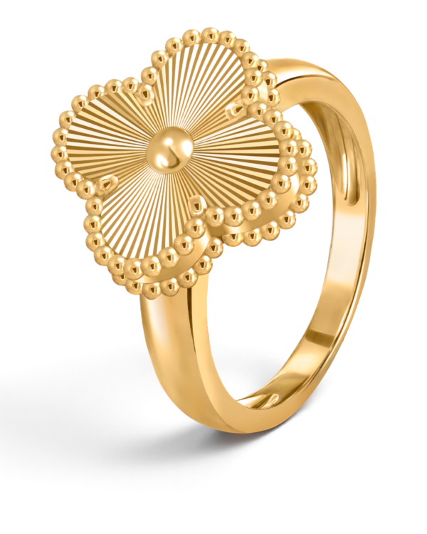 Van Cleef & Arpels Anillo Alhambra Dorado Texturado Van Cleef & Arpels Anillo Alhambra Dorado Texturado | envío gratis a todo Chile