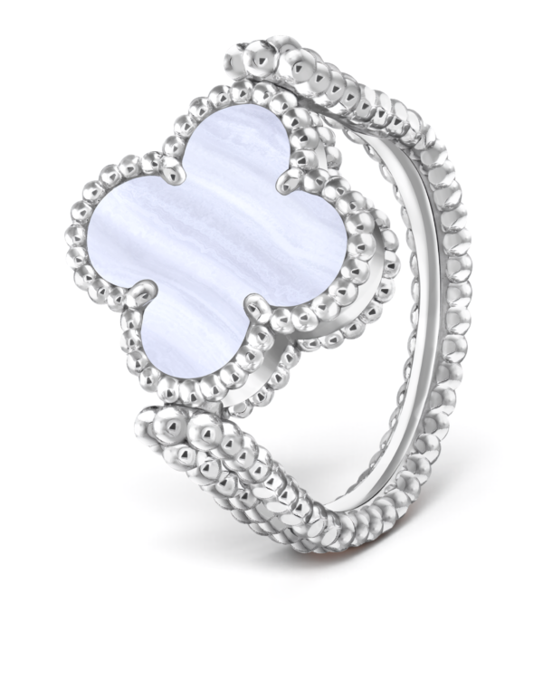 Van Cleef & Arpels Anillo Reversible Vintage Alhambra Celeste Van Cleef & Arpels Anillo Reversible Vintage Alhambra Celeste | envío gratis a todo Chile