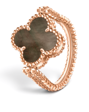 Van Cleef & Arpels Anillo Reversible Vintage Alhambra Gris | envío gratis a todo Chile