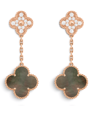 Van Cleef & Arpels Aros Magic Alhambra 2 Motivos Grises con Rosegold Van Cleef & Arpels Aros Magic Alhambra 2 Motivos Grises con Rosegold | envío gratis a todo Chile