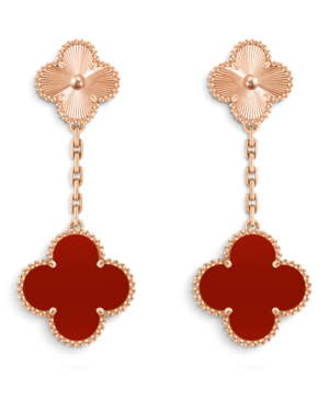 Van Cleef & Arpels Aros Magic Alhambra 2 Motivos Rojos con Rosegold Van Cleef & Arpels Aros Magic Alhambra 2 Motivos Rojos con Rosegold | envío gratis a todo Chile