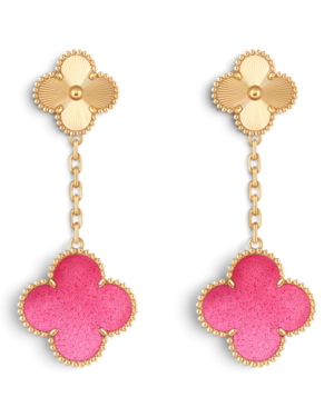 Van Cleef & Arpels Aros Magic Alhambra 2 Motivos Rosados con Dorado Van Cleef & Arpels Aros Magic Alhambra 2 Motivos Rosados con Dorado | envío gratis a todo Chile
