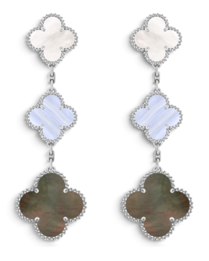 Van Cleef & Arpels Aros Magic Alhambra 3 Motivos Plateados Multicolor Van Cleef & Arpels Aros Magic Alhambra 3 Motivos Plateados Multicolor | envío gratis a todo Chile