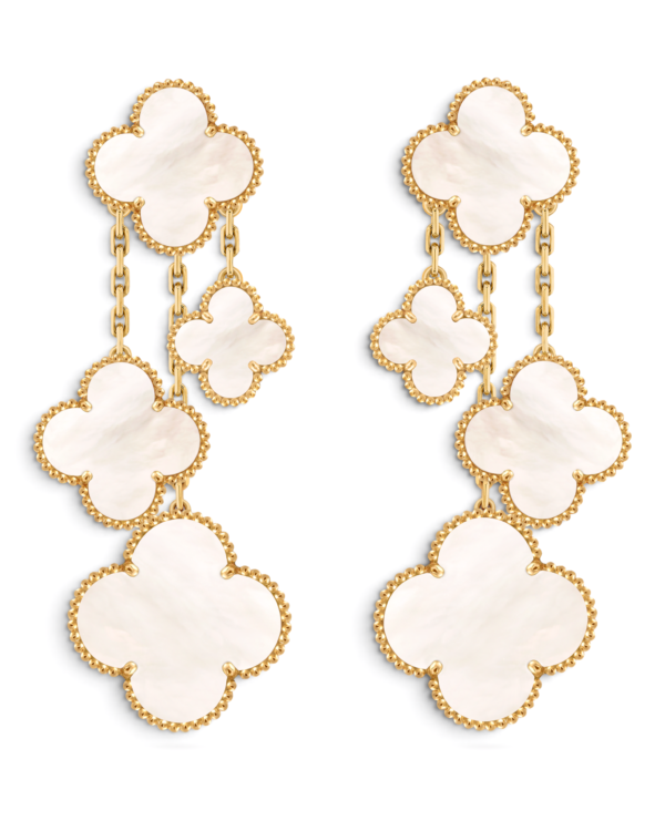 Van Cleef & Arpels Aros Magic Alhambra 4 Motivos Blancos Van Cleef & Arpels Aros Magic Alhambra 4 Motivos Blancos | envío gratis a todo Chile