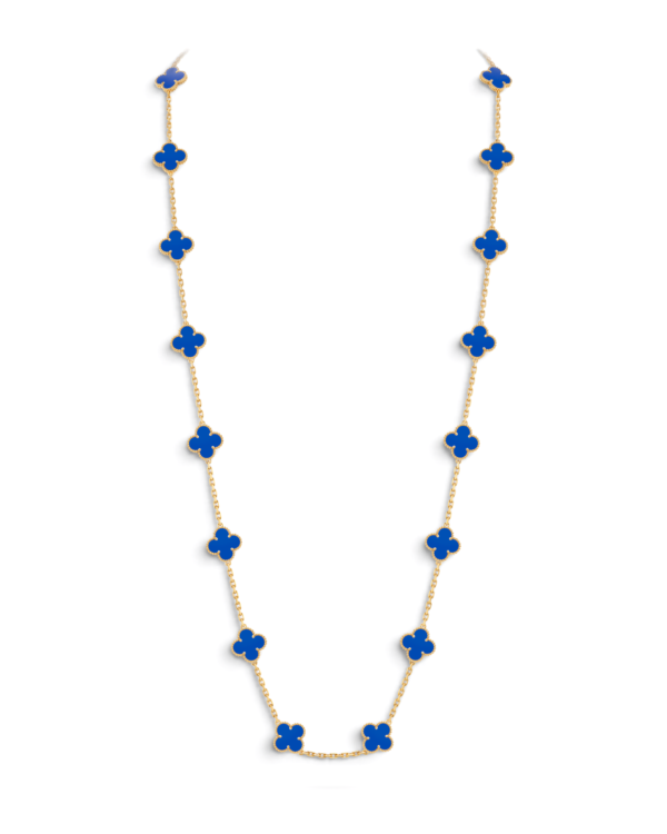 Van Cleef & Arpels Collar Sautoir Vintage Alhambra 20 Motivos Azul Van Cleef & Arpels Collar Sautoir Vintage Alhambra 20 Motivos Azul | envío gratis a todo Chile