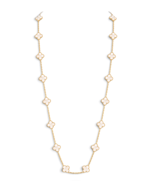 Van Cleef & Arpels Collar Sautoir Vintage Alhambra 20 Motivos Blanco Van Cleef & Arpels Collar Sautoir Vintage Alhambra 20 Motivos Blanco | envío gratis a todo Chile