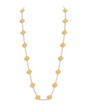 Van Cleef & Arpels Collar Sautoir Vintage Alhambra 20 Motivos Dorado Texturado | envío gratis a todo Chile