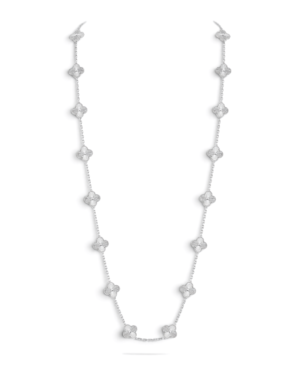 Van Cleef & Arpels Collar Sautoir Vintage Alhambra 20 Motivos Plateado | envío gratis a todo Chile