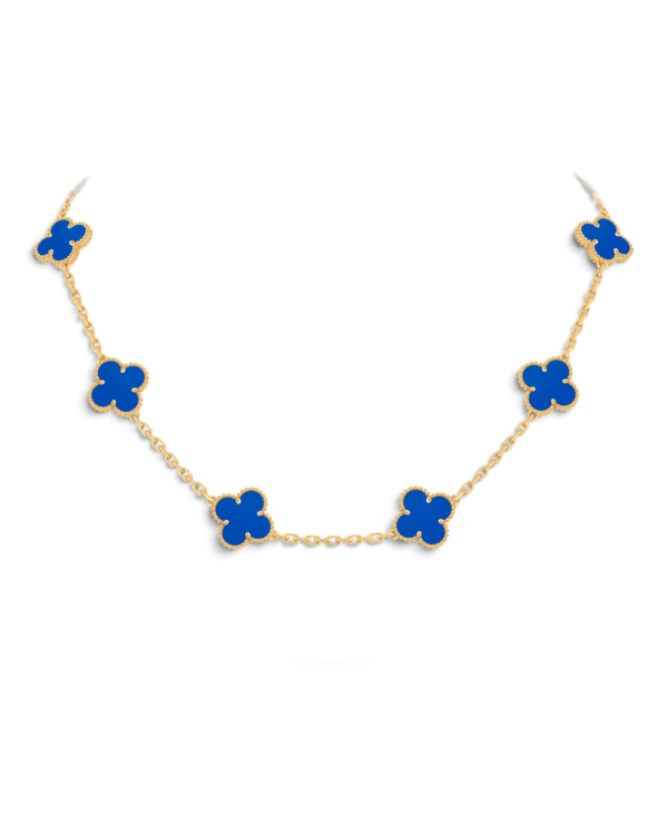 Van Cleef & Arpels Collar Vintage Alhambra 10 Motivos Azul | envío gratis a todo Chile