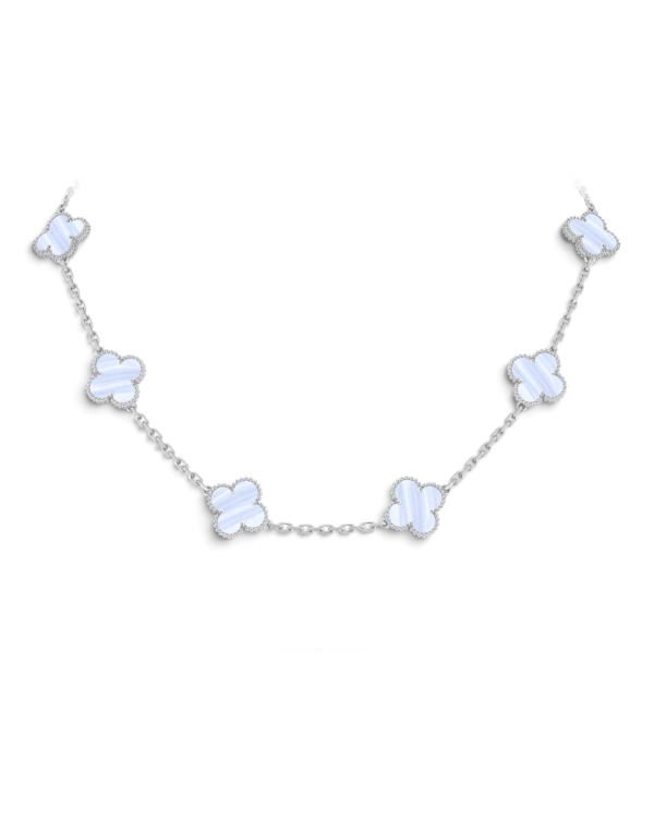 Van Cleef & Arpels Collar Vintage Alhambra 10 Motivos Celeste | envío gratis a todo Chile