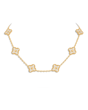 Van Cleef & Arpels Collar Vintage Alhambra 10 Motivos Dorado con Circonitas Van Cleef & Arpels Collar Vintage Alhambra 10 Motivos Dorado con Circonitas | envío gratis a todo Chile
