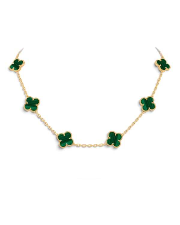 Van Cleef & Arpels Collar Vintage Alhambra 10 Motivos Verde | envío gratis a todo Chile