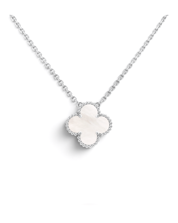 Van Cleef & Arpels Collar Vintage Alhambra Blanco | envío gratis a todo Chile