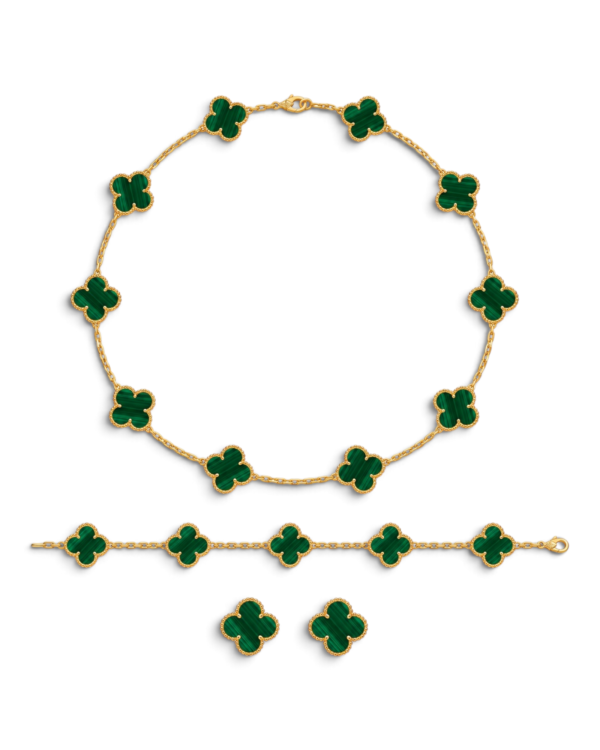 Van Cleef & Arpels Conjunto Alhambra Verde Van Cleef & Arpels Conjunto Alhambra Verde | envío gratis a todo Chile